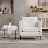 GDFStudio Lawson Mid-Century Modern Modern 35" Metal and Velvet Upholstered Accent Chair with 1 Pillow - 2 of 4