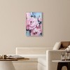 Art Remedy Pink Flowers with Gold Leaves Beach Life Inspired Wall Art Framed - 2 of 4