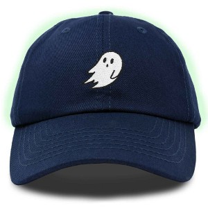 Dalix Ghost Glow in the Dark Embroidered Mens Womens Cotton Dad Hat Baseball Cap Adjustable - 1 of 4