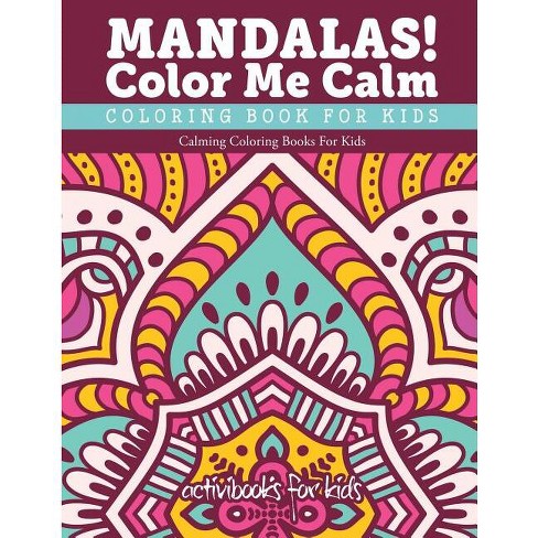 Anxiety Coloring Book/digital/instant Download/easy Mandala Coloring Book  for Kids/mandala Coloring/for Kids/self Care Coloring Pages/v1 