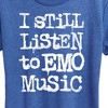 Women's - Instant Message - I Still Listen To Emo Music Short Sleeve Graphic T-Shirt - 2 of 4