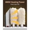 Electric Wine Glass Polisher with 5 Cotton Brushes and High-Power Heater, Stainless Steel, ideal for bars, kitchens, and restaurants - 3 of 4