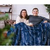 Chanasya I Love You Gift Throw Blanket with Reversible Faux Shearling - 4 of 4