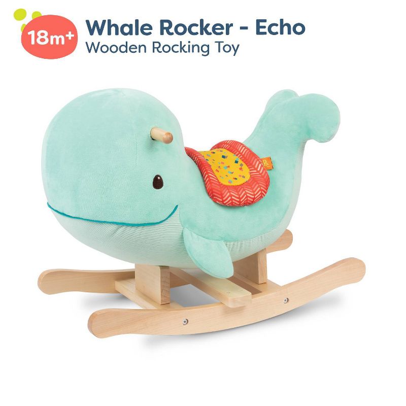 B. toys Wooden Whale Rocker Echo, 4 of 16