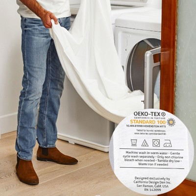 Light Gray Cotton Sateen Split King Sheet Set