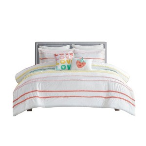 Gracie Mills Tanwen Chenille Trimmed Cotton Kids' Comforter Set - 1 of 4