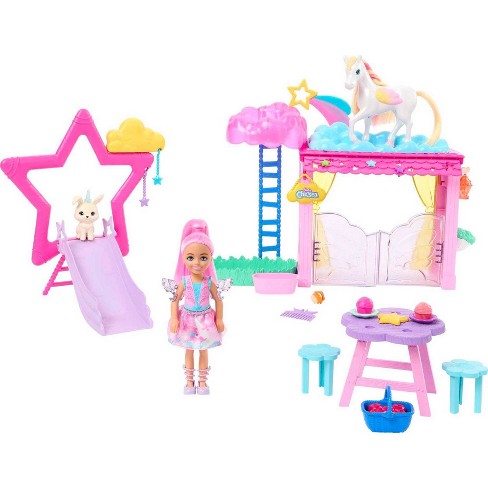 Barbie A Touch Of Magic Chelsea Doll Playset With Baby Pegasus : Target