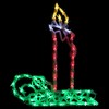 Northlight LED Lighted Candle Christmas Window Silhouette - 17.5" - Multicolor Lights - 2 of 4