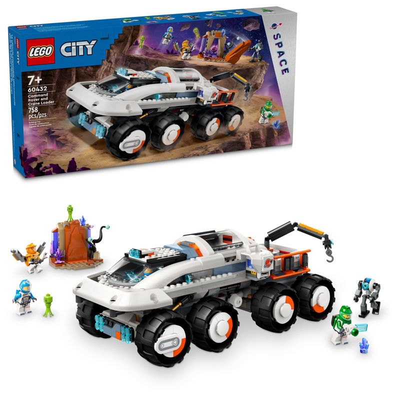 LEGO City Command Rover and Crane Loader Outer Space Toy 60432, 1 of 8