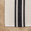 Nuloom Clarissa Cotton Flatweave Casual Stripe Indoor Area Rug 8x10, Off-White - 3 of 4