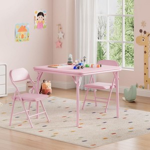 Folding Kids Table and Chairs Set, Children Activity Table and Chairs Set for Dining Room,Daycare,Classrooms - 1 of 4