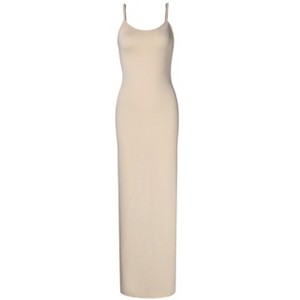 Women Full Slip Under Dresses Sleeveless Adjustable Spaghetti Strap Cami Maxi Dress Nightgowns Sleepwear - 1 of 4