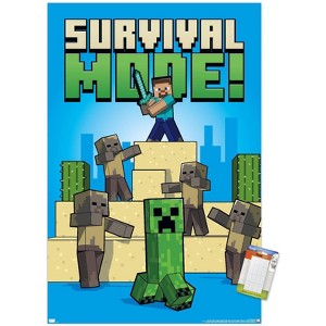 Trends International Minecraft - Survival Mode Unframed Wall Poster Prints - 1 of 4