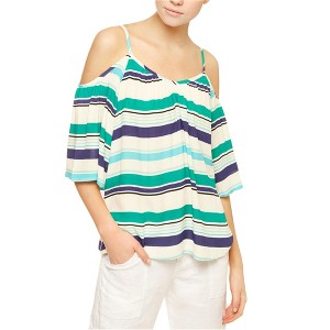 Sanctuary Clothing Womens SS Cold Shoulder Blouse - 1 of 1