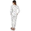 Memoi Women's Scalloped Edge Floral Two-Piece PJ Set - 3 of 4