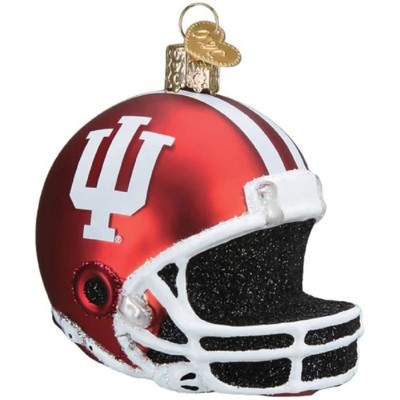 Old World Christmas Blown Glass Ornament for Christmas Tree, Indiana Football Helmet