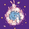 Women's Design By Humans Rabbit Hole By Chofy87 Racerback Tank Top - 2 of 3