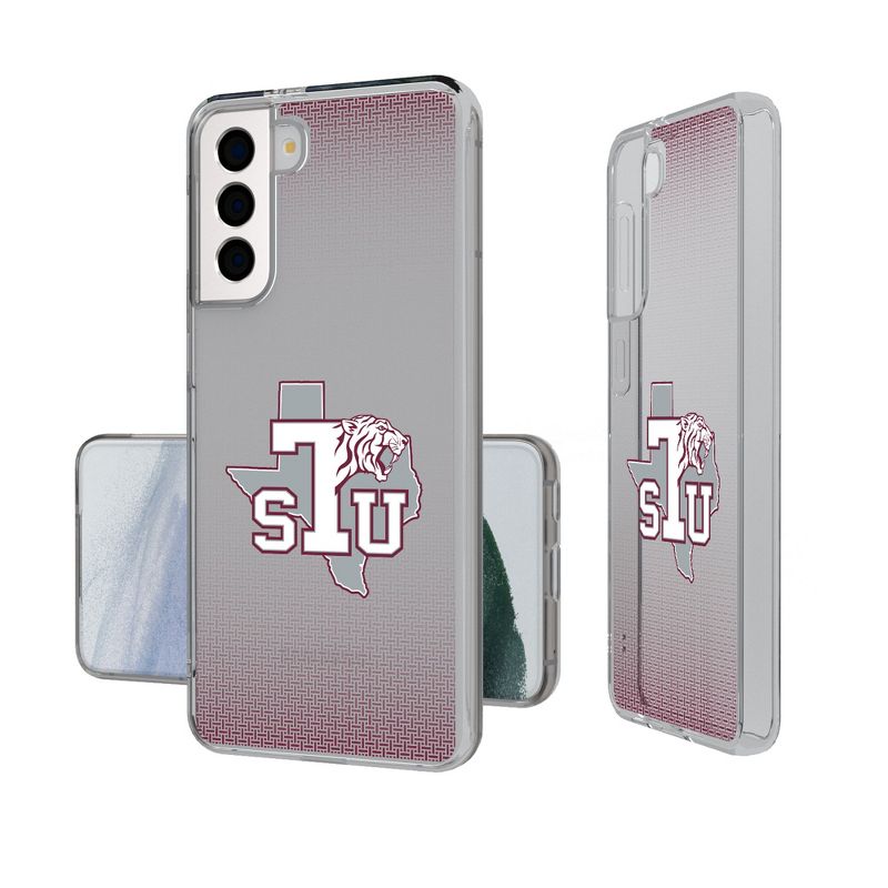 Keyscaper Texas Southern Tigers Linen Clear Phone Case, 1 of 7