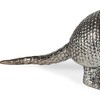 HomeRoots 18" Silver Resin Armadillo Figurine - 4 of 4