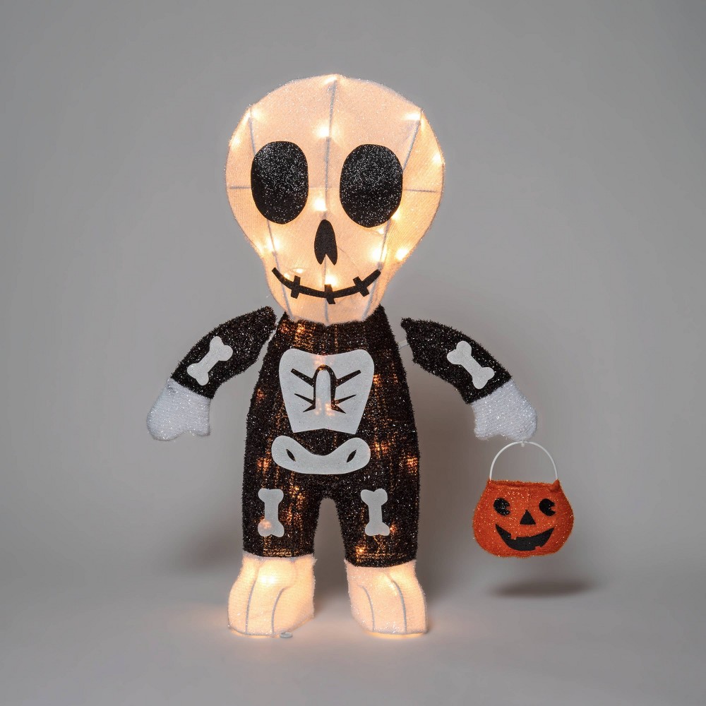 Light Up Skeleton Trick-or-Treater Halloween Novelty Sculpture Light - Hyde & EEK! Boutique™