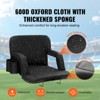 VEVOR Stadium Seat with Back Support, Wide Bleacher Seat Back, Folding Padded Cushion Stadium Chair, Portable Reclining Chair - 3 of 4