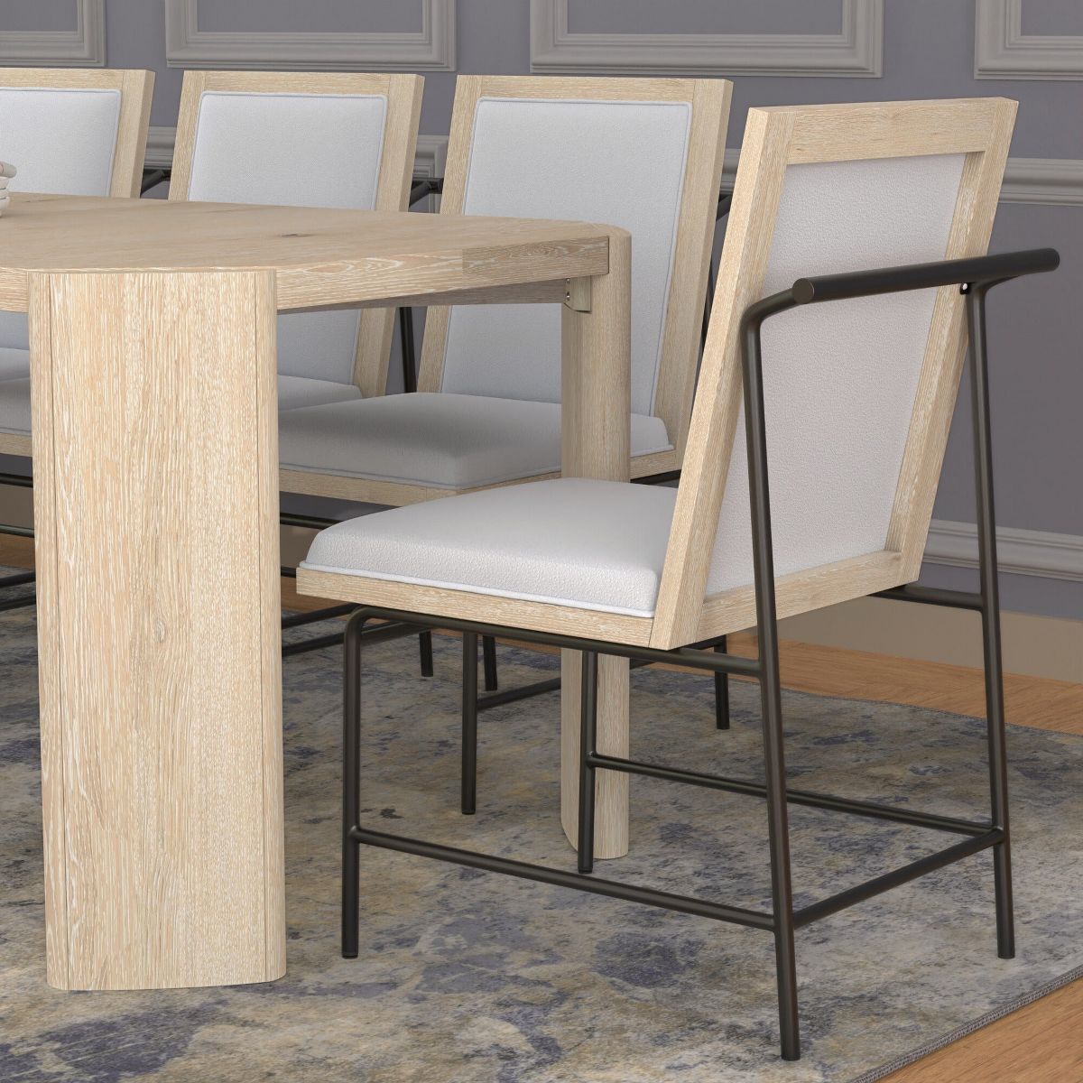 Sloane Upholstered Side Chairs, Driftwood (Set of 2) | Alpine - thumbnail 2
