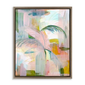 Stupell Industries Palm City Abstraction Floating Frame Canvas Art - 1 of 4