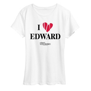 Women's - Edward Scissorhands - I Love Edward Short Sleeve Graphic T-Shirt - 1 of 4