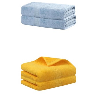 REGALWOVEN Cotton Bath Hands Towel Sets For Bathroom, Gym, SPA 2 Pack
