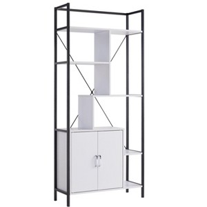 NicBex 6 Shelves File Cabinet with 1 Cabinet,Office Cabinet with Tier-Shelving Design,Modern Storage Cabinet,Filing Cabinet for Home Office - 1 of 4