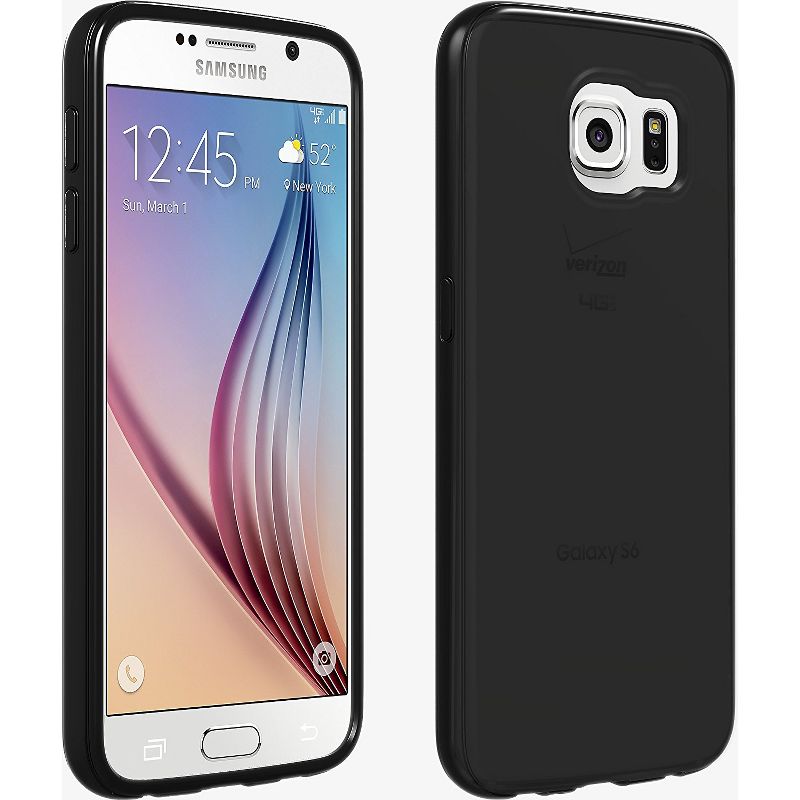 Verizon High Gloss Silicone Case for Samsung Galaxy S6 - Black, 1 of 2