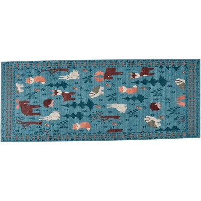Boho Rugs Washable Area Rug Ultra-Thin Traditional Floral Carpet Large Cream Colorful Vintage Bedroom Rug