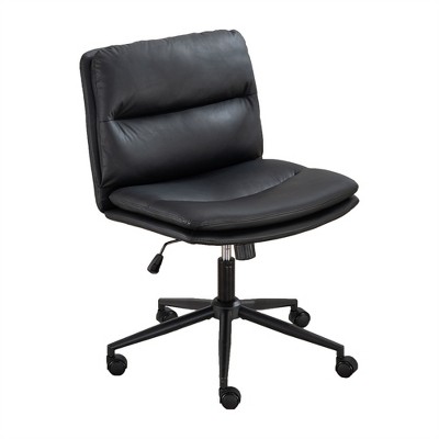 OUTSUPPLY Accent Chairs, Adjustable Swivel Criss-Cross Chair, Wide Seat, Office Chair, Vanity Chair