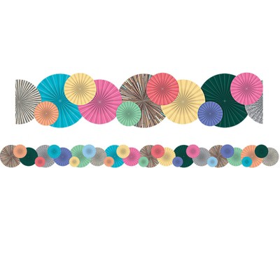 Teacher Created Resources Home Sweet Classroom Fans Die-Cut Border Trim, 34 Feet (Pack of 6)