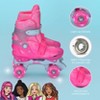 Barbie 2-in-1 Light Up Wheels Kids' Roller Skates - (2-12) - 2 of 4