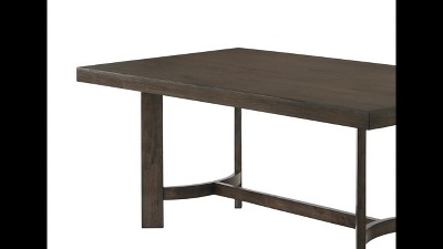Farren Transitional Espresso Wood Dining Table - 104"
