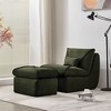 NicBex Couches for Living Room Recliner Single Seat Upholstered Lounge Chair Sofa Modern Design Accent Sofa with Ottoman - 3 of 4