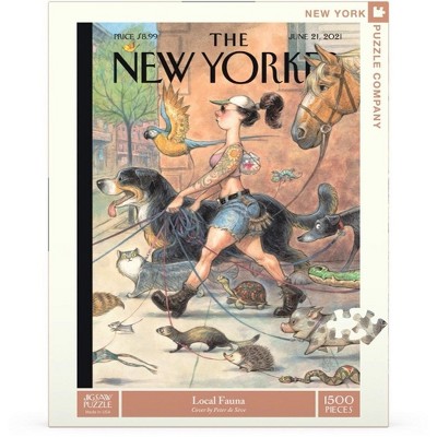 Puzzle 1500 Pièces New York Puzzle Company - Gridlock Lake - Couverture Du New Yorker