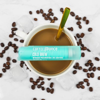 @Once Coffee Cold Brew Espresso Roast Single Serve Nitro Coffee Cartridges - 96g/6ct