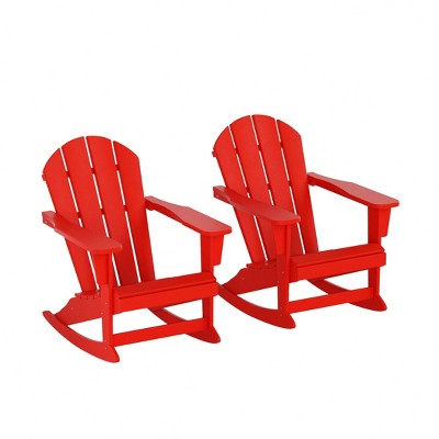 WestinTrends  Outdoor Patio Porch Rocking Adirondack Chair