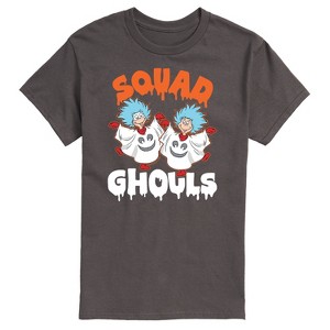 Men's - Dr. Seuss - Squad Ghouls Thing 1 and Thing 2 Short Sleeve Graphic T-Shirt - 1 of 4