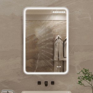 Bathroom Mirror, Vanity Mirror for Bathroom With Anti-Fog function, Wall Bathroom Vanity Mirror Lighted Mirror - 1 of 4