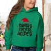 The Juniper Shop Santa's Cutest Helper Glitter Toddler Graphic Hoodie - 2 of 3