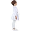 HalloweenCostumes.com 3T/4T  Girl  Toddler Deluxe Princess Leia Costume | Star Wars Costumes, White/Brown/Gray - 3 of 4