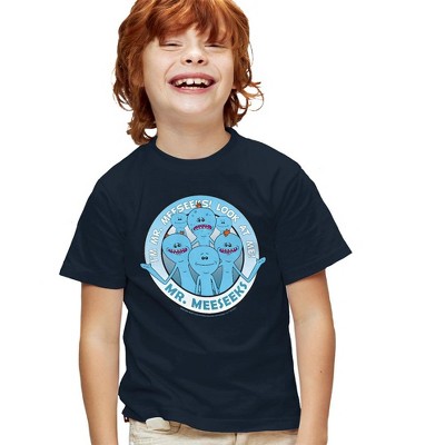 Boys' Short Sleeve Rick And Morty Mr Meeseeks T-Shirt