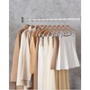 30-Pack Pants Hangers, 16.7-Inch Long Velvet Hangers with Adjustable Clips,  Heavy-Duty, Non-Slip Skirt Hangers, Velvet Pants Hangers - 2 of 4