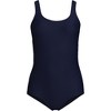 Lands' End Women's Chlorine Resistant Scoop Neck Soft Cup Tugless Sporty One Piece Swimsuit - 3 of 4