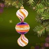 Metzler Bros. 9.0 Inch Pretty Drop Christmas Tree Ornament , Christmas Decor Beautiful Drop Ornament Stripes (1PC) - 2 of 4