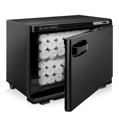 Large Black Metal Electric Towel Warmer Cabinet
