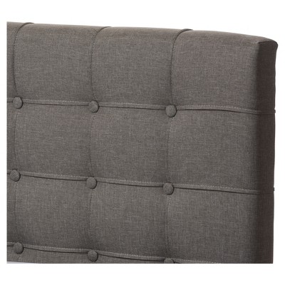 Modern King-Sized Grey Tufted Upholstered Bed with 4-Drawer Storage